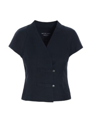 Sukosu Short Sleeved Blouse Black 15206-0039