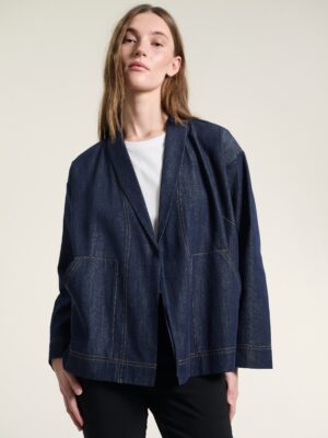 Kurai Jacket With Tie Band Dark 15126